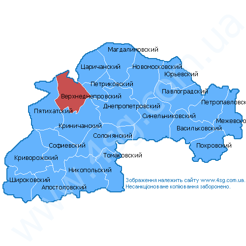 Верховцево днепропетровская область карта